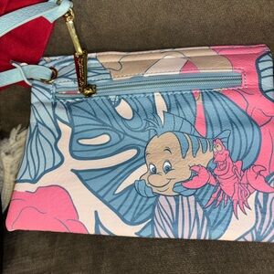 Loungefly Disney Little Mermaid Rare Zip pouch with wristlet strap